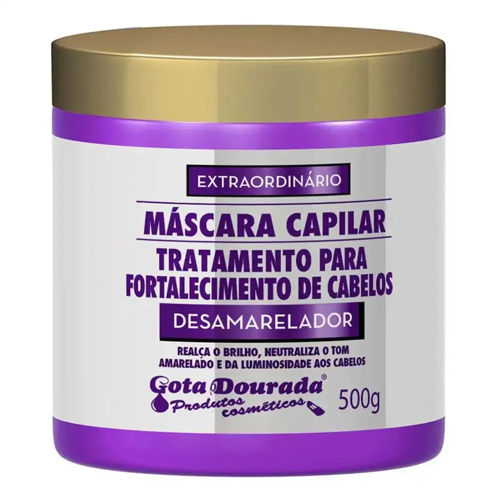 CREME DE PENTEAR 500G DESAMARELADOR GOTA DOURADA