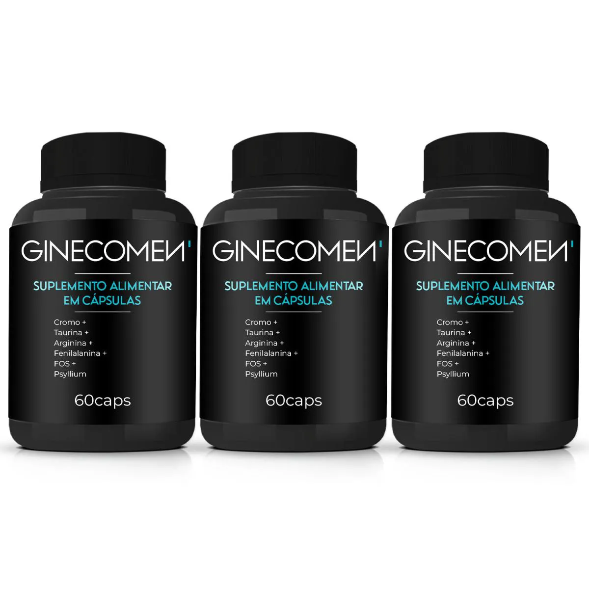 KIT 3 SUPLEMENTO PARA GINECOMASTIA - TRATAMENTO 90 DIAS GINECOMEN