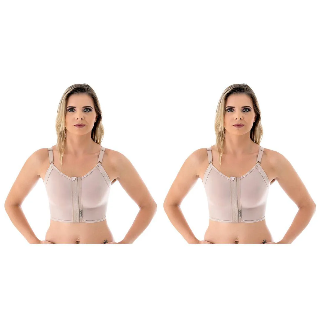 COMBO 2 SUTIãS PRóTESE DE SILICONE MASTOPEXIA 1150 - MABELLA PP Castanho