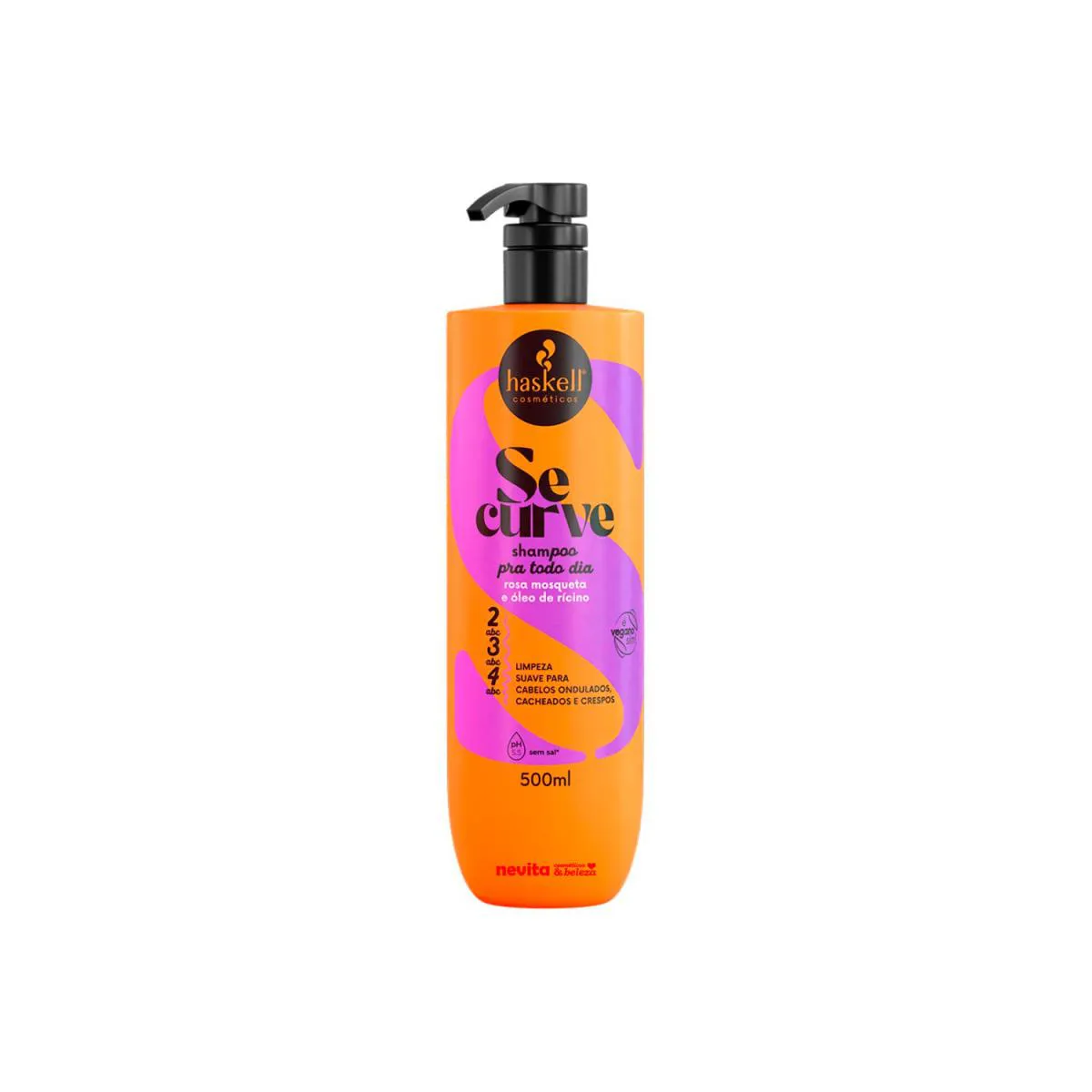 SHAMPOO SE CURVE HASKELL TODAS CURVATURAS CACHOS E CRESPOS