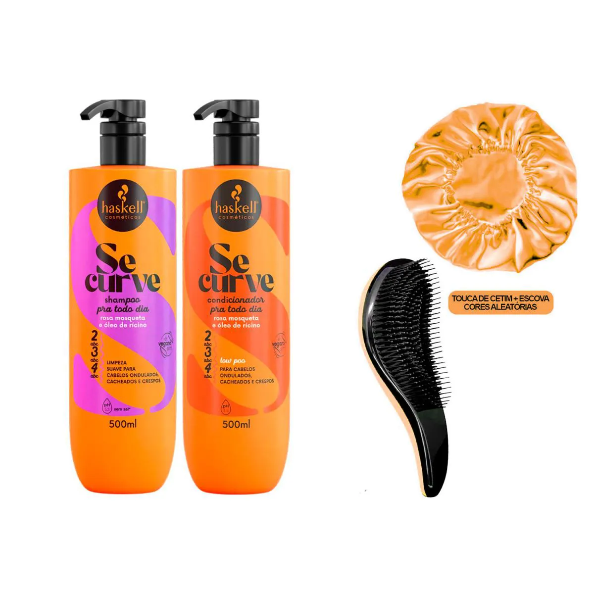 KIT SHAMPOO E CONDICIONADOR SE CURVE HASKELL +ESCOVA/TOUCA