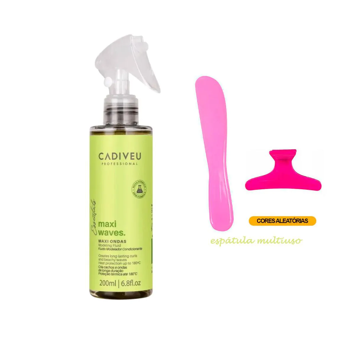 FLUIDO ONDULADOR CADIVEU MAXI WAVES COM ESPáTULA/PRESILHA