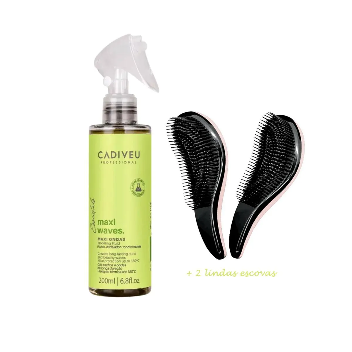 FLUIDO CACHOS E ONDAS CADIVEU MAXI WAVES COM 2 ESCOVAS