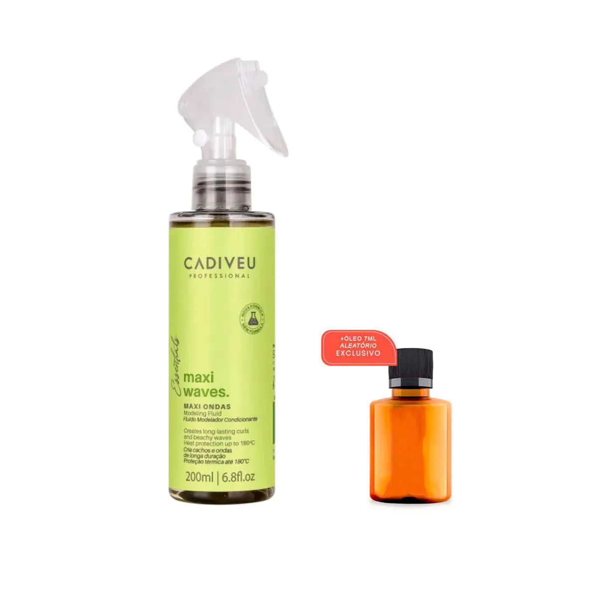 CADIVEU MAXI WAVES LEAVE-IN ONDAS CACHOS NATURAIS +ÓLEO 7ML