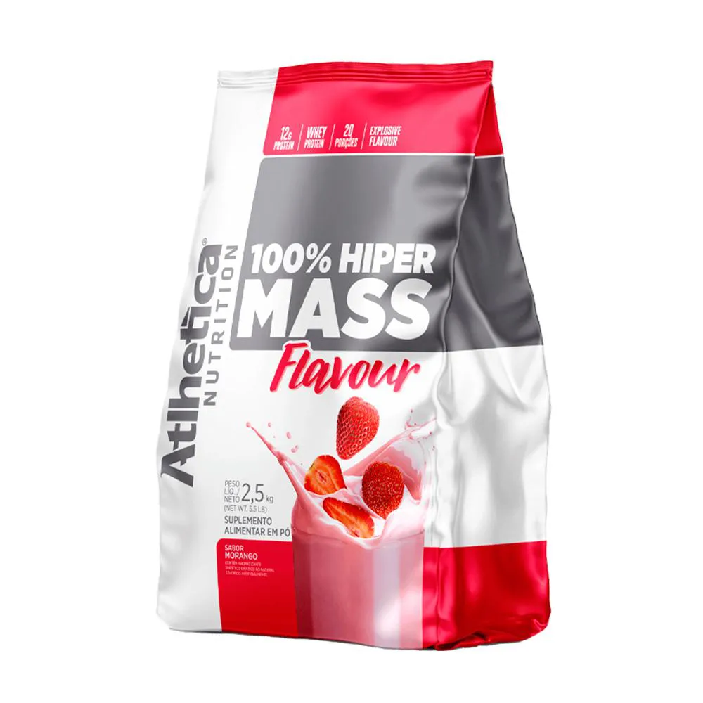 100% HIPER MASS FLAVOUR REFIL 2,5 KG MORANGO