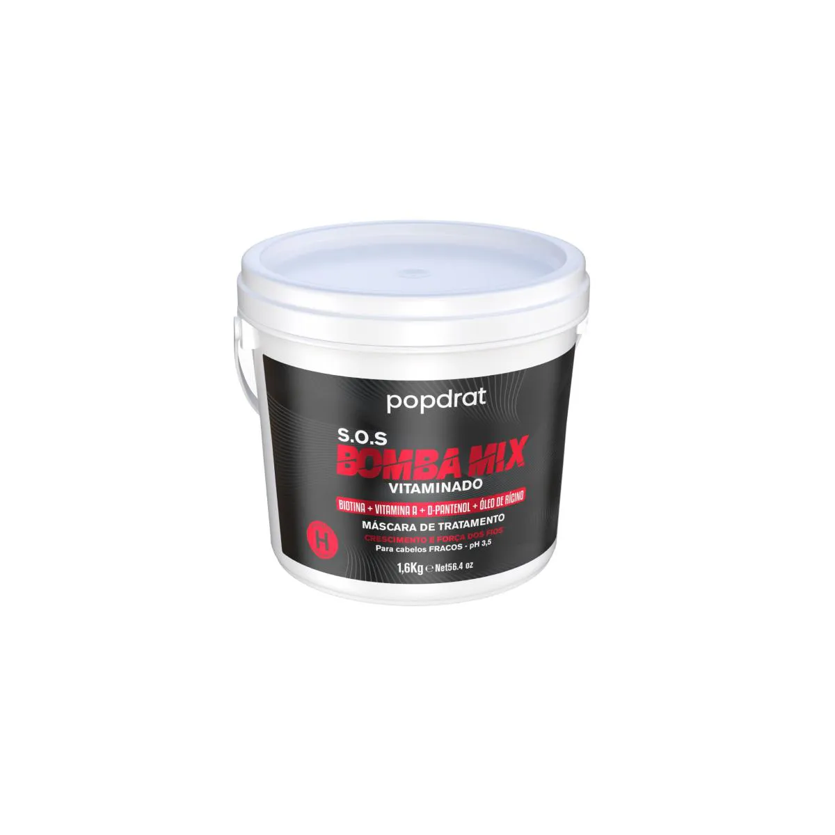 MASCARA COND. BOMBA MIX VITAMINADO POPDRAT 1,6 KG