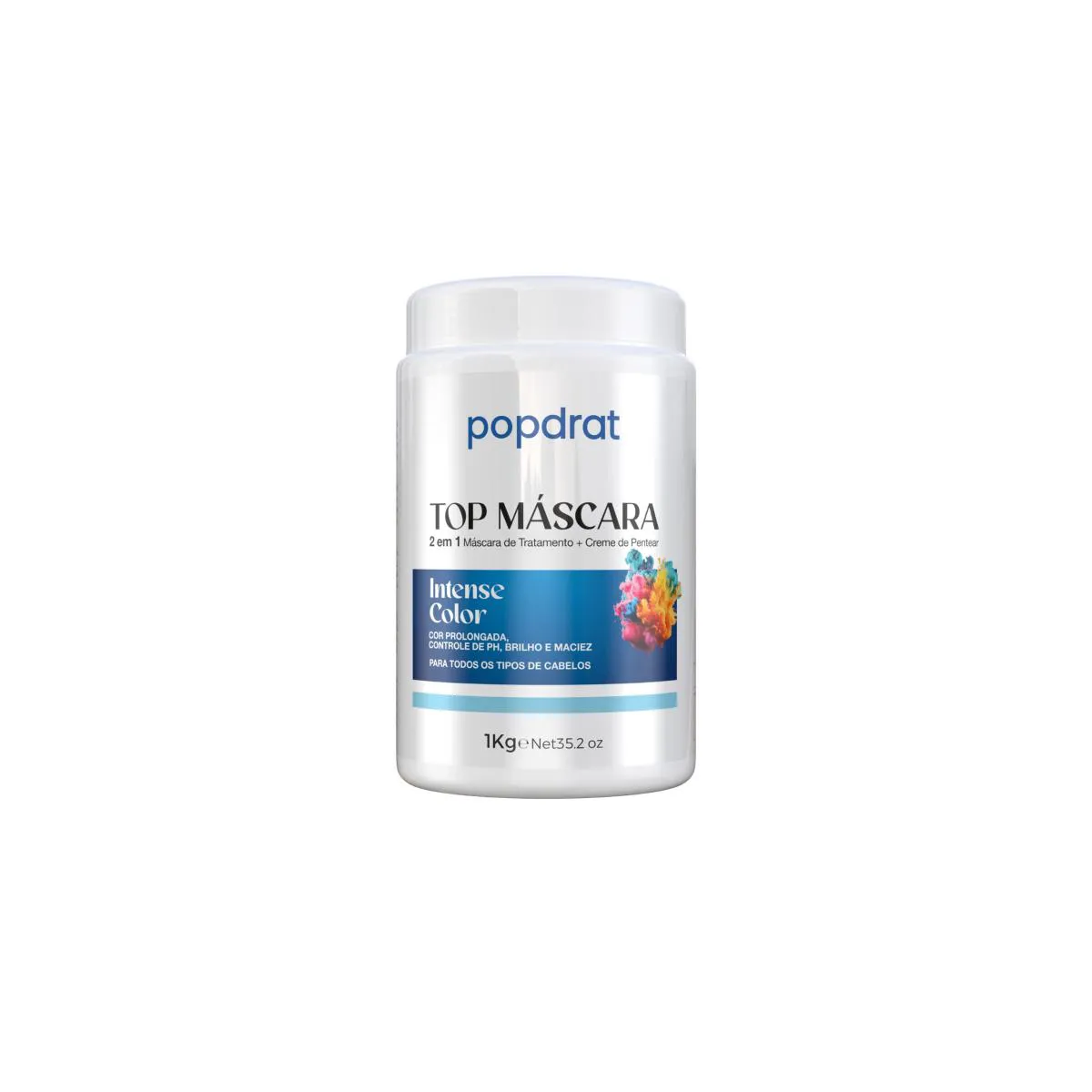 TOP MÁSCARA INTENSE COLOR 2 EM 1 POPDRAT 1KG
