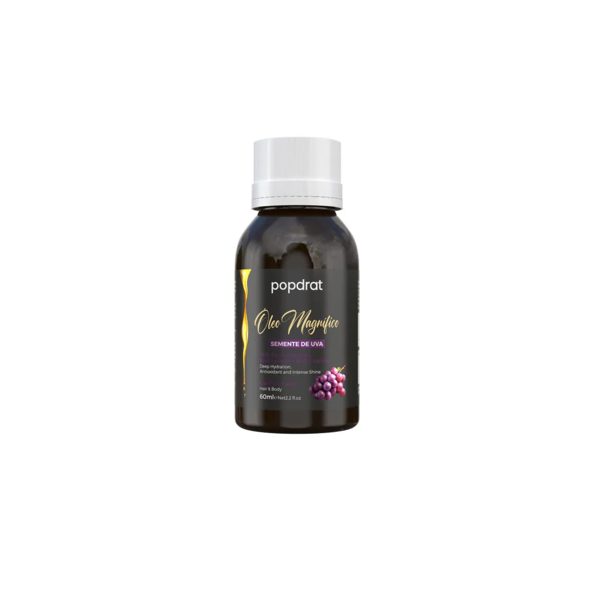 ÓLEO MAGNIFICO SEMENTE DE UVA POPDRAT 60ML