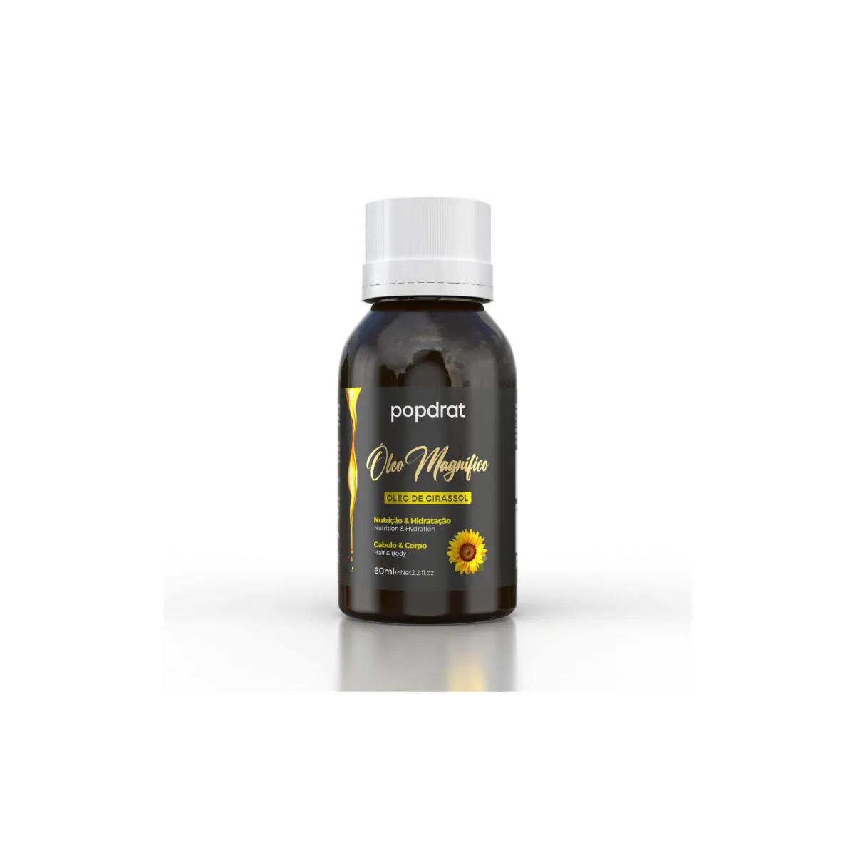 ÓLEO MAGNIFICO GIRASSOL POPDRAT 60 ML