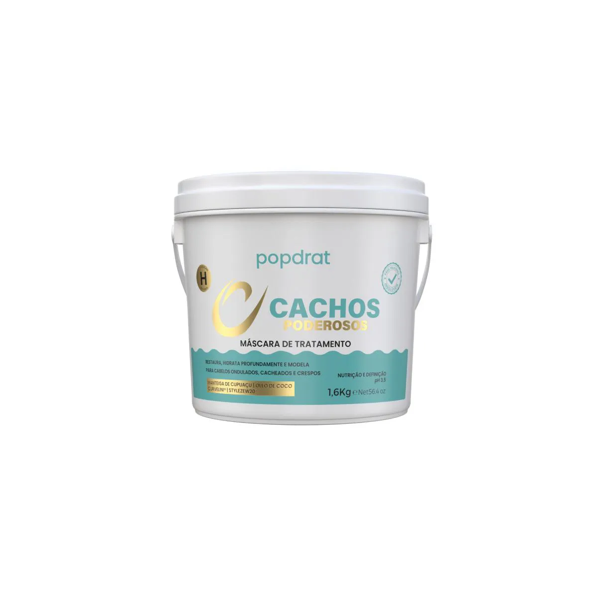 MASCARA COND. CACHOS PODEROSOS POPDRAT 1,6 KG