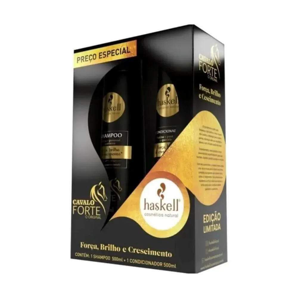 KIT HASKELL SHAMPOO E CONDICIONADOR CAVALO FORTE