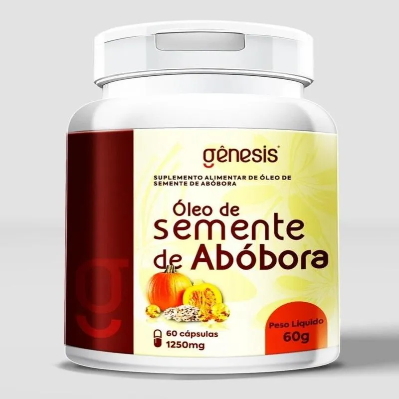 ÓLEO DE SEMENTE DE ABóBORA 1250MG (60 CAPS) - PADRãO: ÚNICO