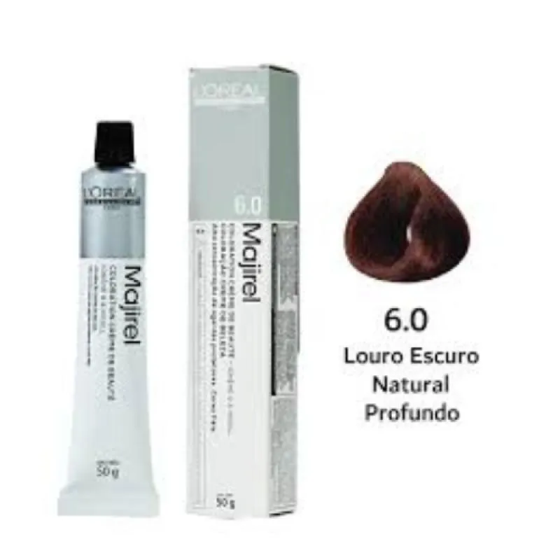LOREAL - MAJIREL - COLORAçãO 50G - LOURO ESCURO 6