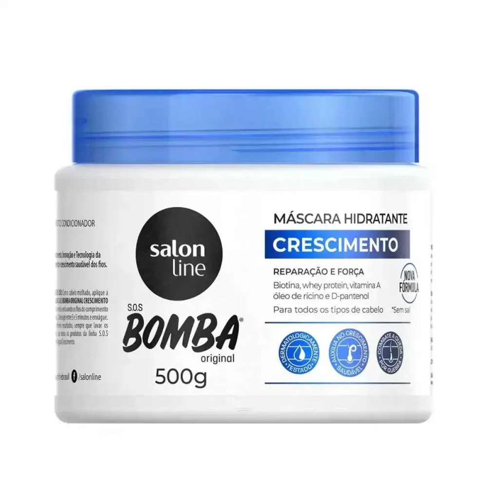 MáSCARA HIDRATANTE SOS BOMBA SALON LINE 500G
