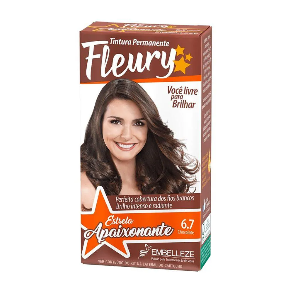 TINTURA FLEURY KIT 6.7 CHOCOLATE