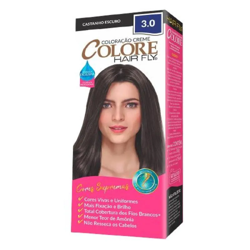 TINTURA COLORE CREME 50G 3.0 CASTANHO ESCURO