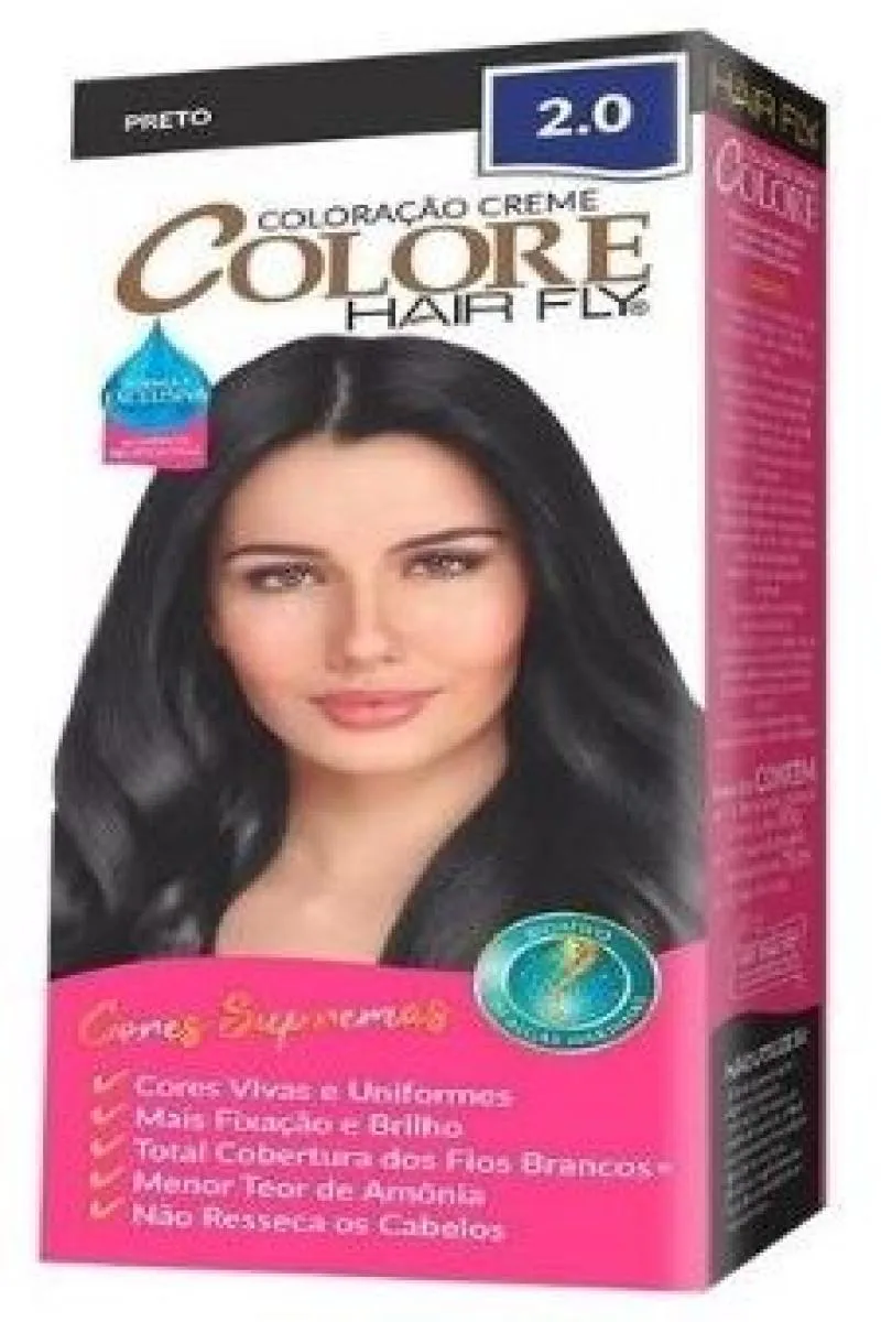 TINTURA COLORE CREME 50G 2.0 PRETO