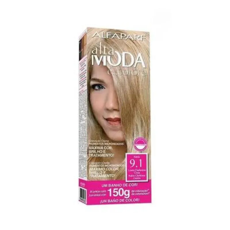 TINTURA COLOR S/AMôNIA 9.1 LOURO CLARO CINZA