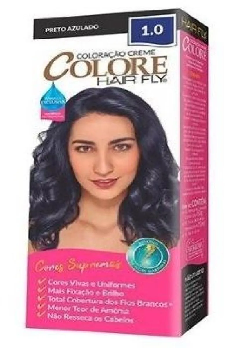 TINTURA COLORE CREME 50G 1.0 PRETO AZULADO