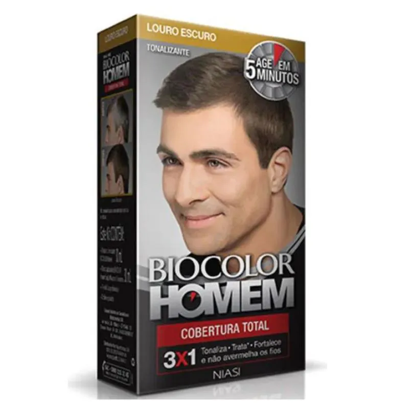 TINTURA BIOCOLOR HOMEM 60G LOURO ESCURO