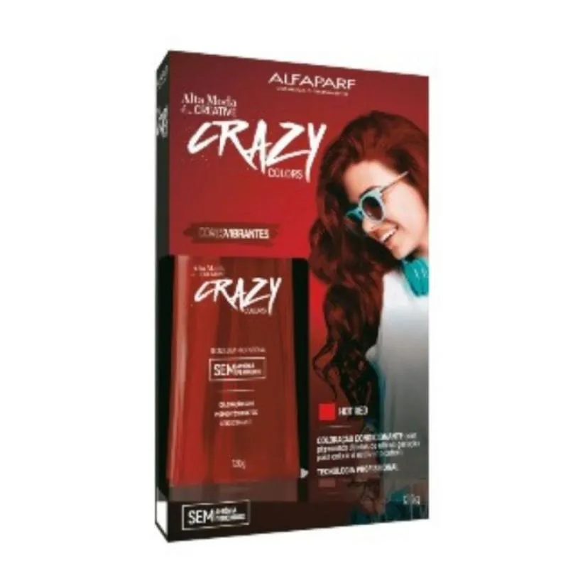 TINTURA ALTAMODA CRAZY COLOR HOT RED 120ML