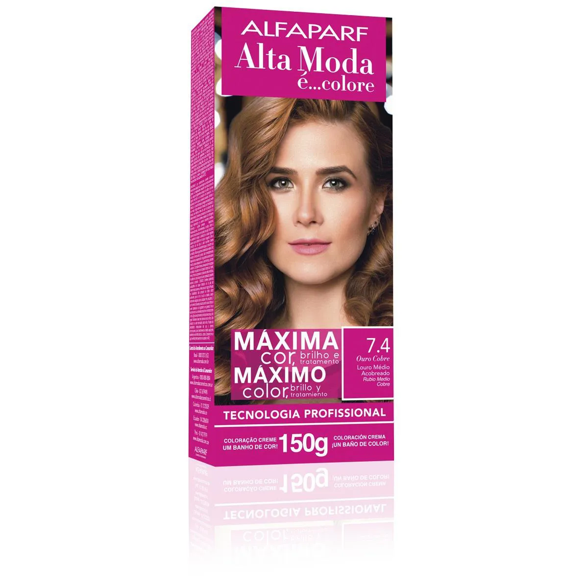 TINTURA 150G 7.4 LOURO MéDIO ACOBREADO