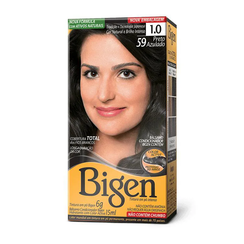 TINTA BIGEN 6G 1.0 59 PRETO AZULADO