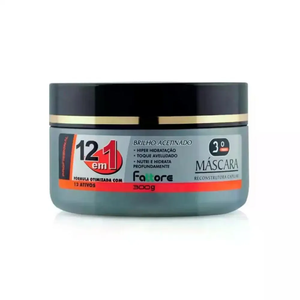 MáSCARA RECONSTRUTORA 12EM1 FATTORE 300G