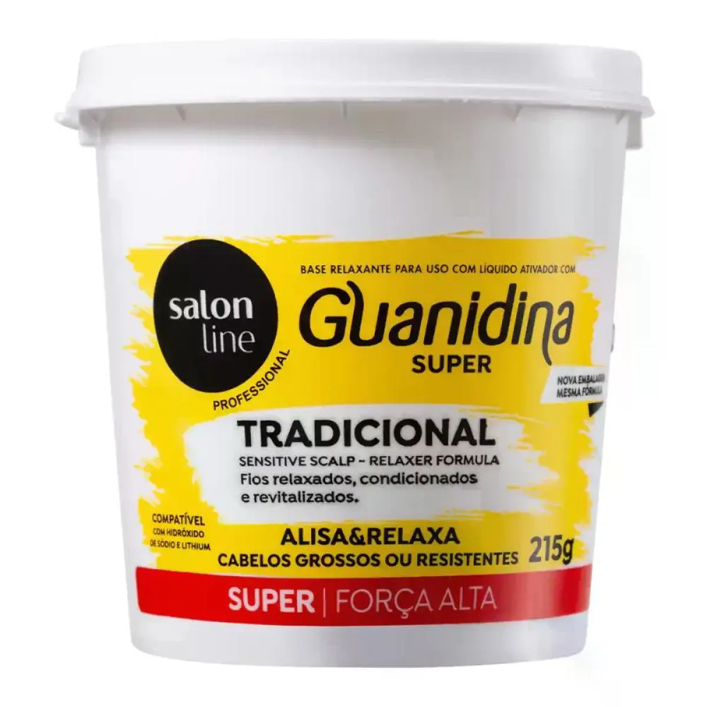 GUANIDINA TRADICIONAL SUPER BASE RELAXANTE SALON LINE 215G