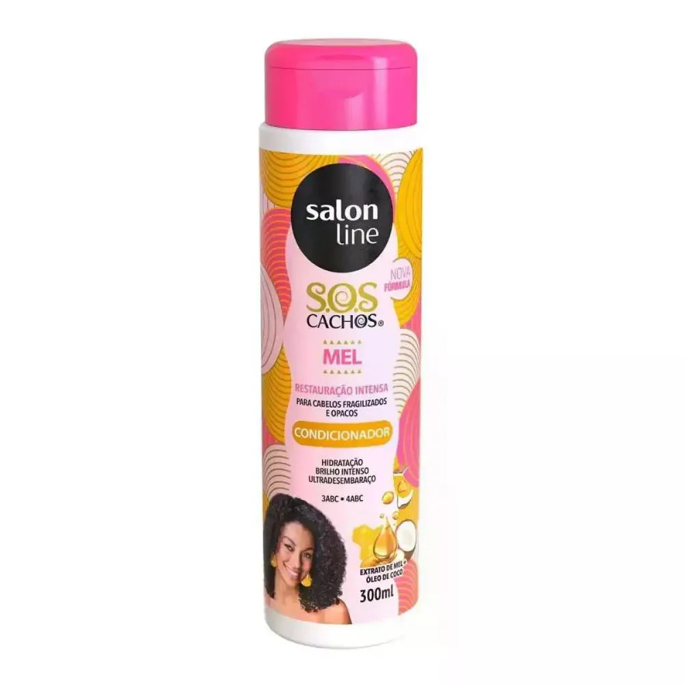 CONDICIONADOR SOS CACHOS MEL SALON LINE 300ML