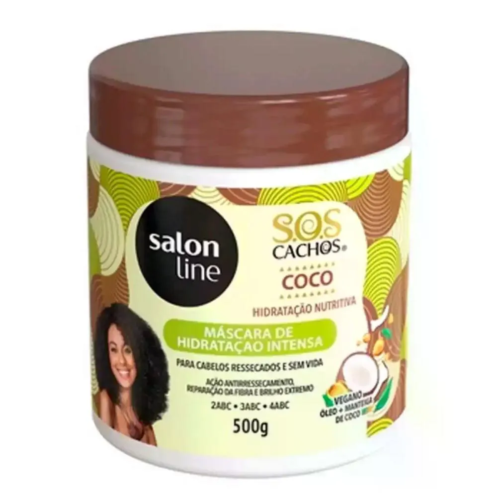 MáSCARA COCO SOS CACHOS SALON LINE 500G