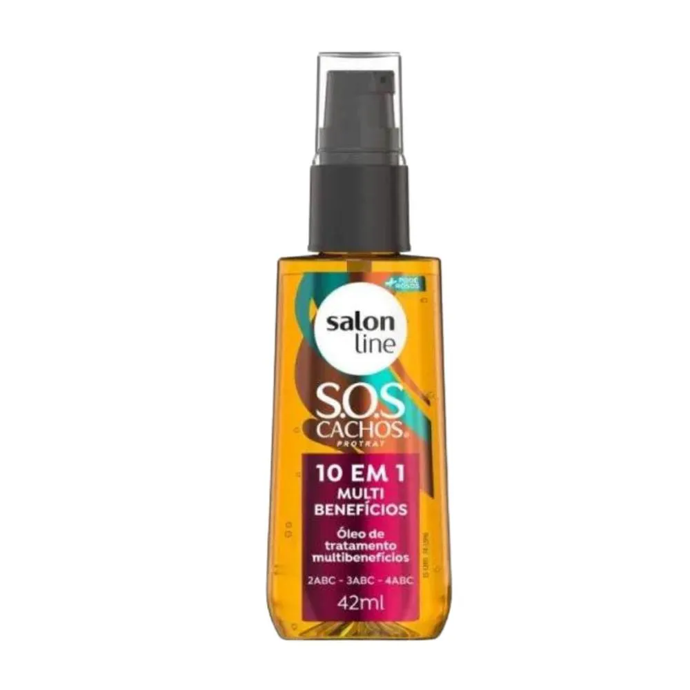 ÓLEO SOS CACHOS 10 EM 1 MULTIBENEFíCIOS SALON LINE 42ML