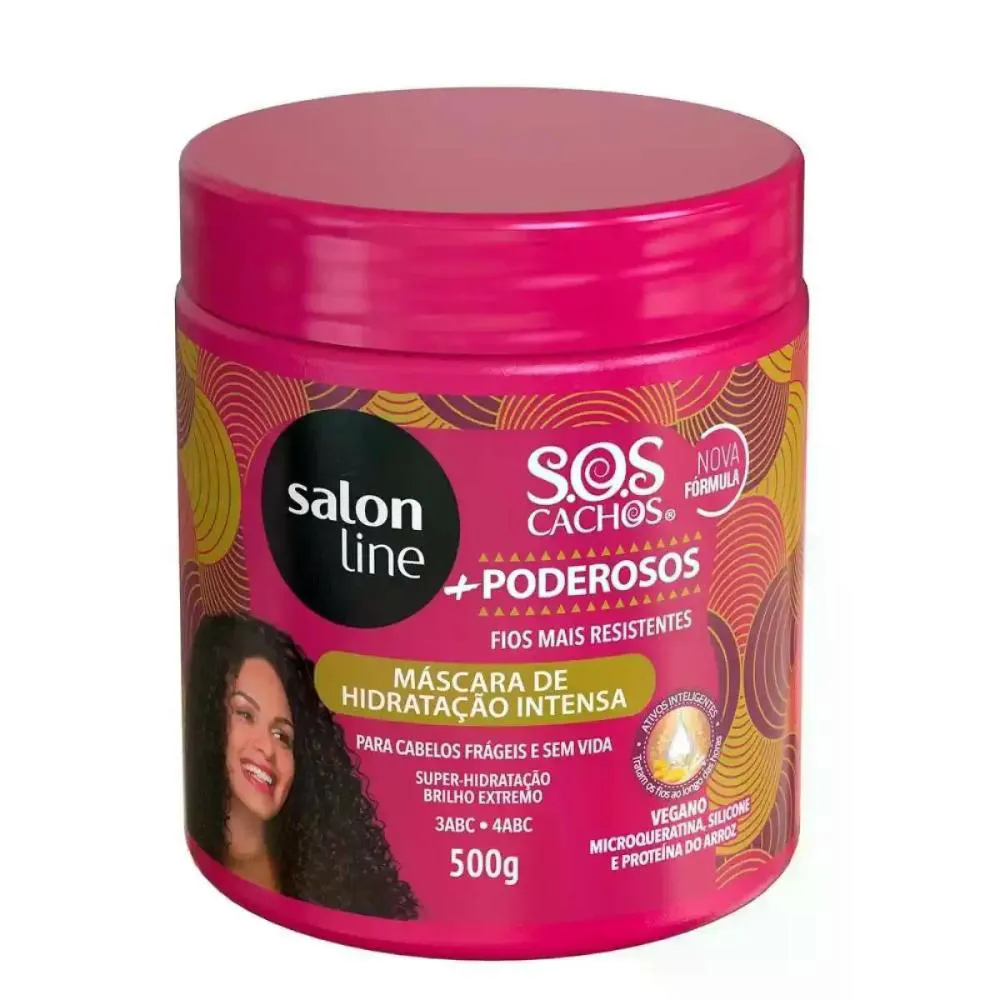 MáSCARA SOS CACHOS + PODEROSOS SALON LINE 500G