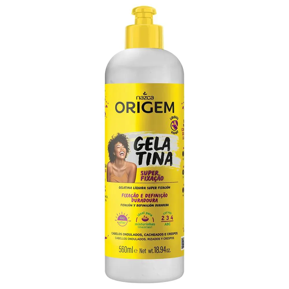 GELATINA LIQUIDA CAPILAR ORIGEM 560ML SUPER FIXAçãO