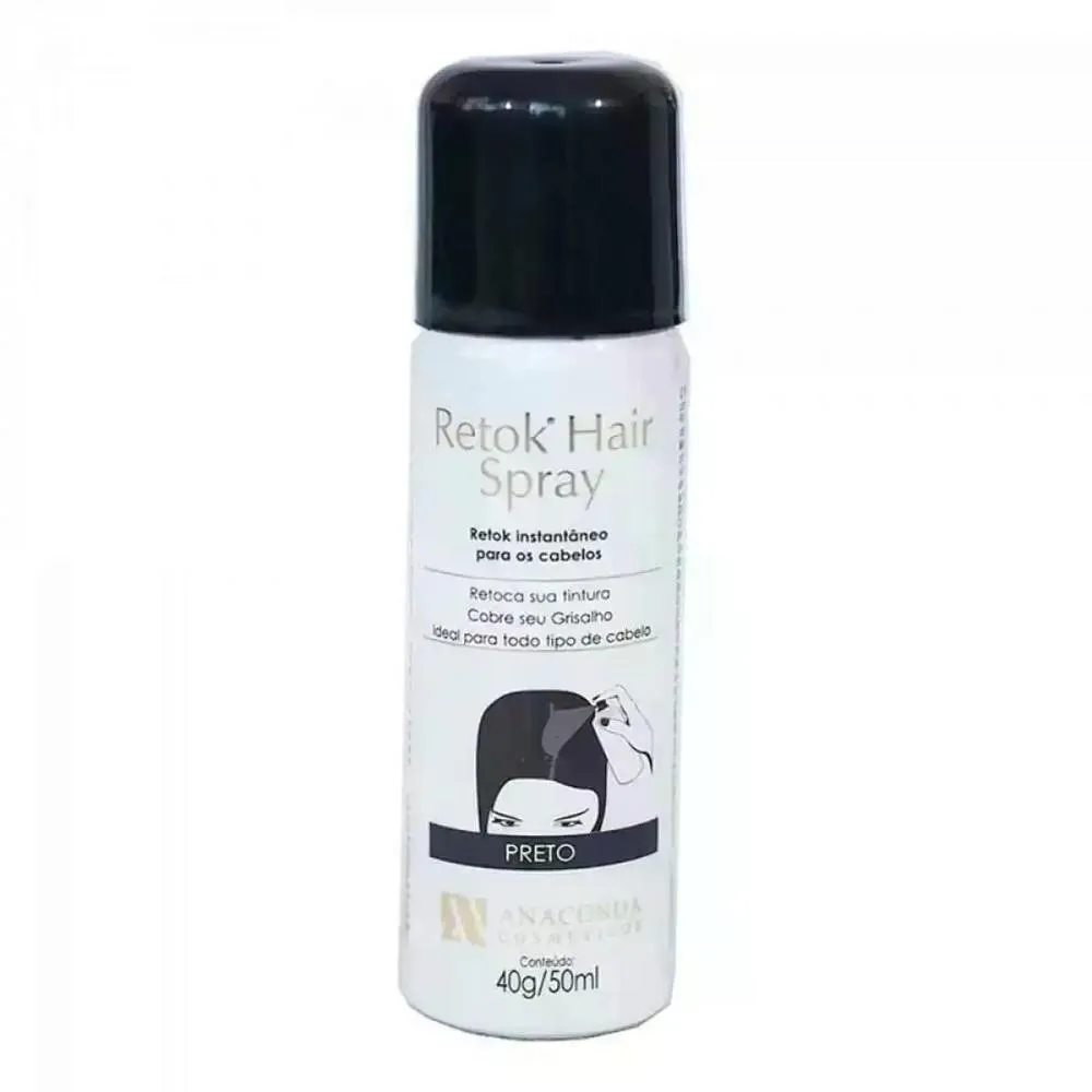 RETOK HAIR SPRAY PRETO ANACONDA 50ML