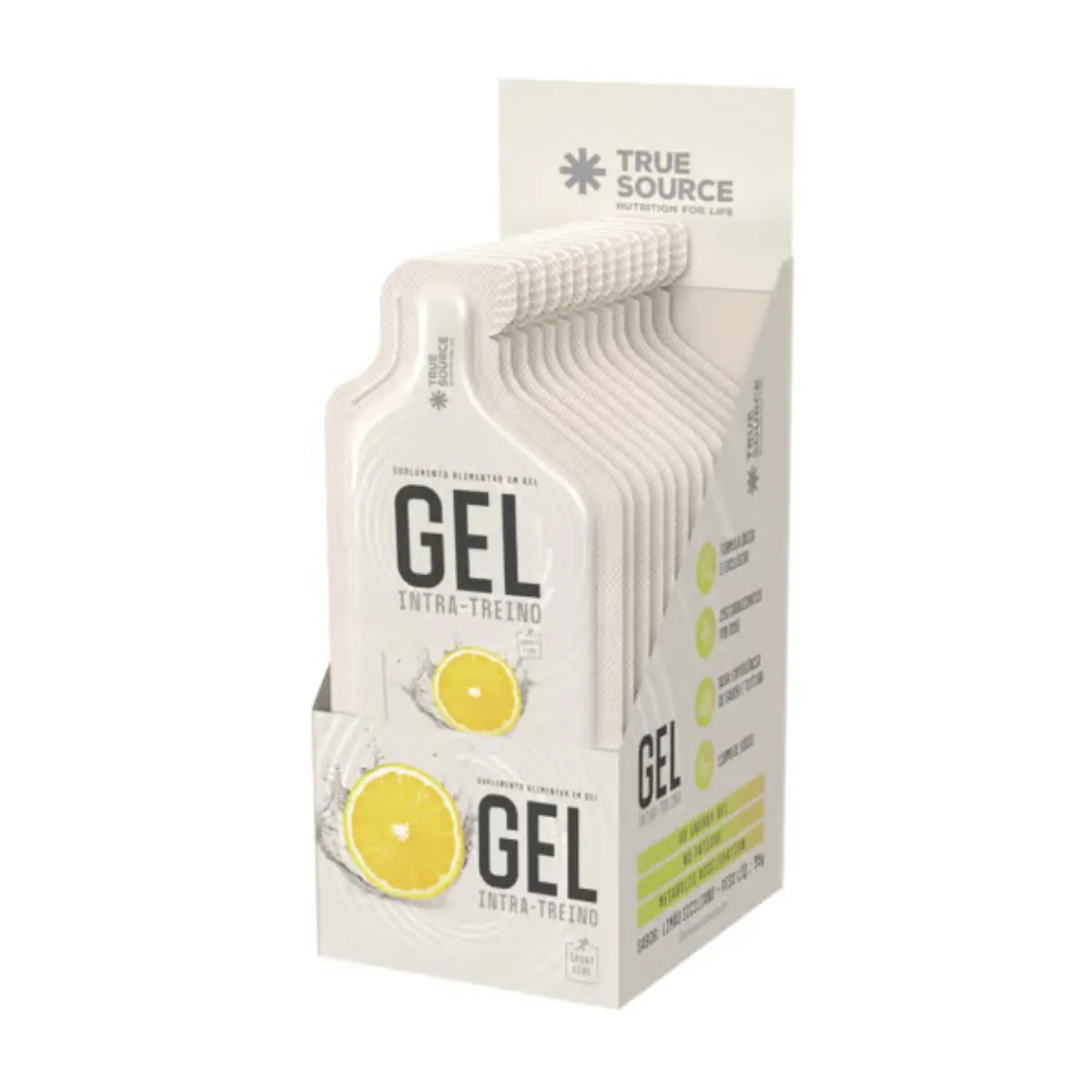 GEL INTRA TREINO LIMãO SICILIANO TRUE SOURCE 10 UNIDADES 35G