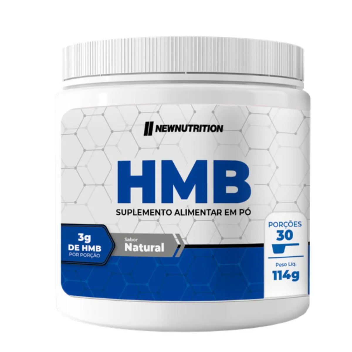 HMB HIDROXIMETILBUTIRATO 3000MG NEW NUTRITION NATURAL 114G