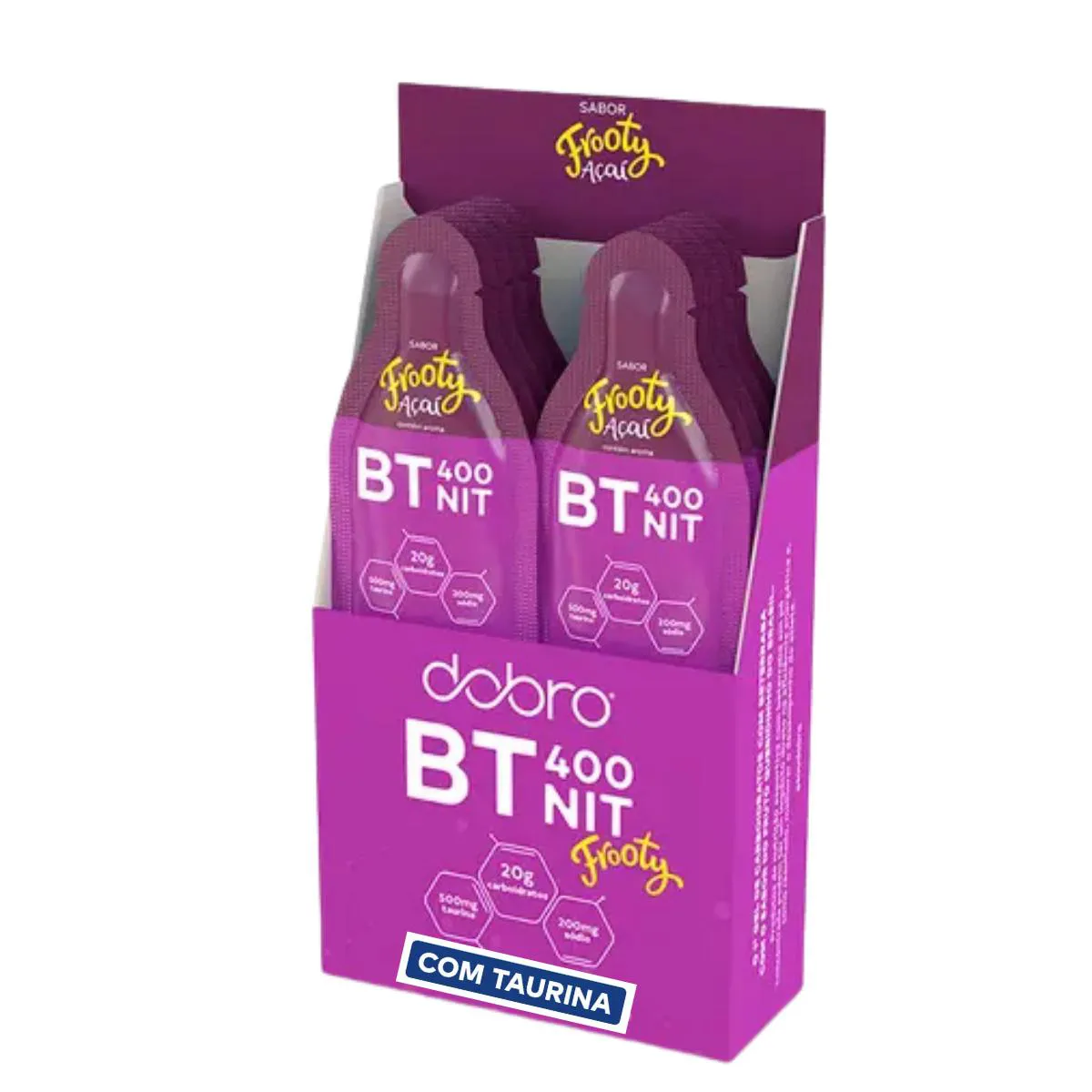 GEL BT NITRATO GEL TAURINA DOBRO AçAí FROOTY 10 UNIDADES 30G Acai Frooty