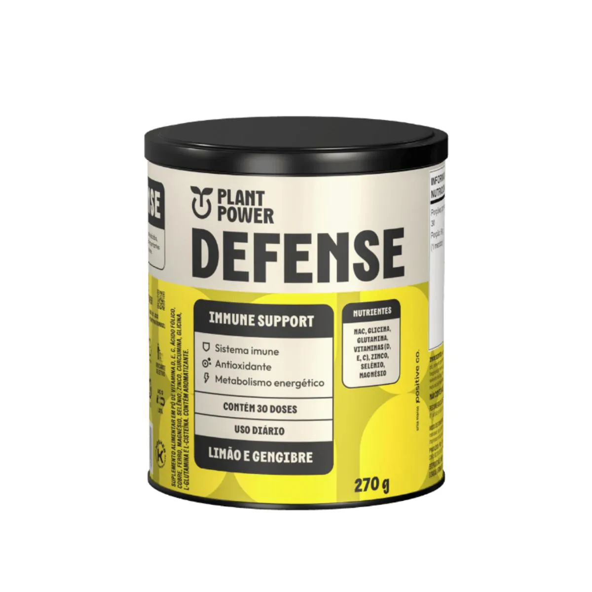 DEFENSE IMUNIDADE LIMãO E GENGIBRE PLANT POWER 270G