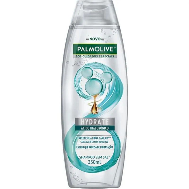 SHAMPOO PALMOLIVE NATURALS 350ML ACIDO HIALURôNICO