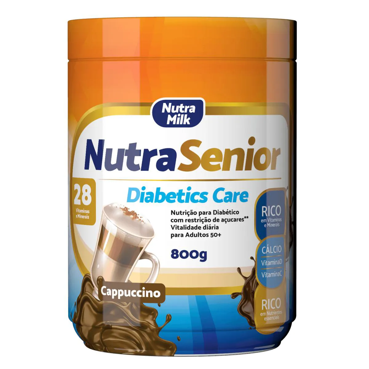 NUTRA SENIOR DIABETICS ADULTO 50+ CAPUCCINO 800G