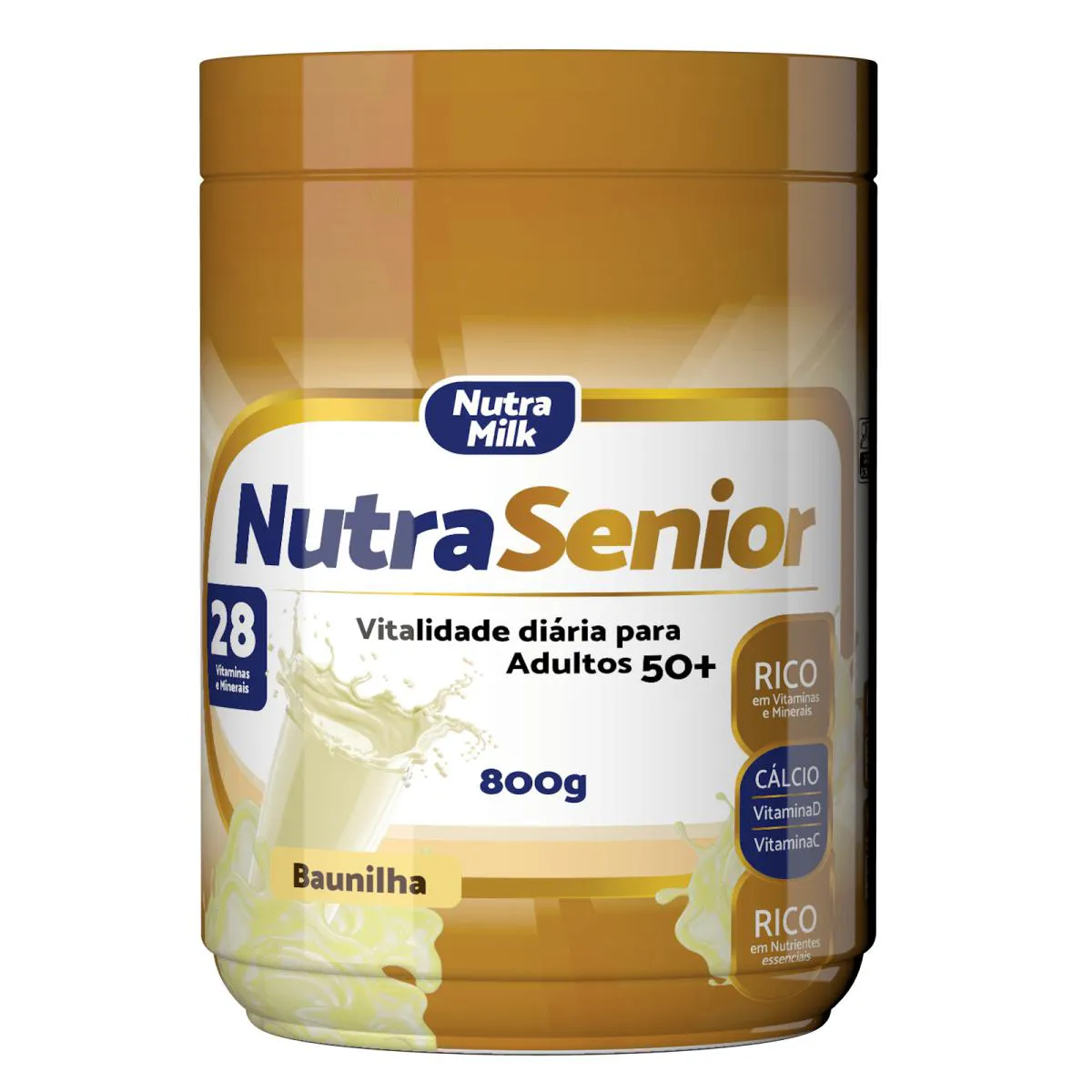 NUTRA SENIOR ADULTO 50+ BAUNILHA 800G
