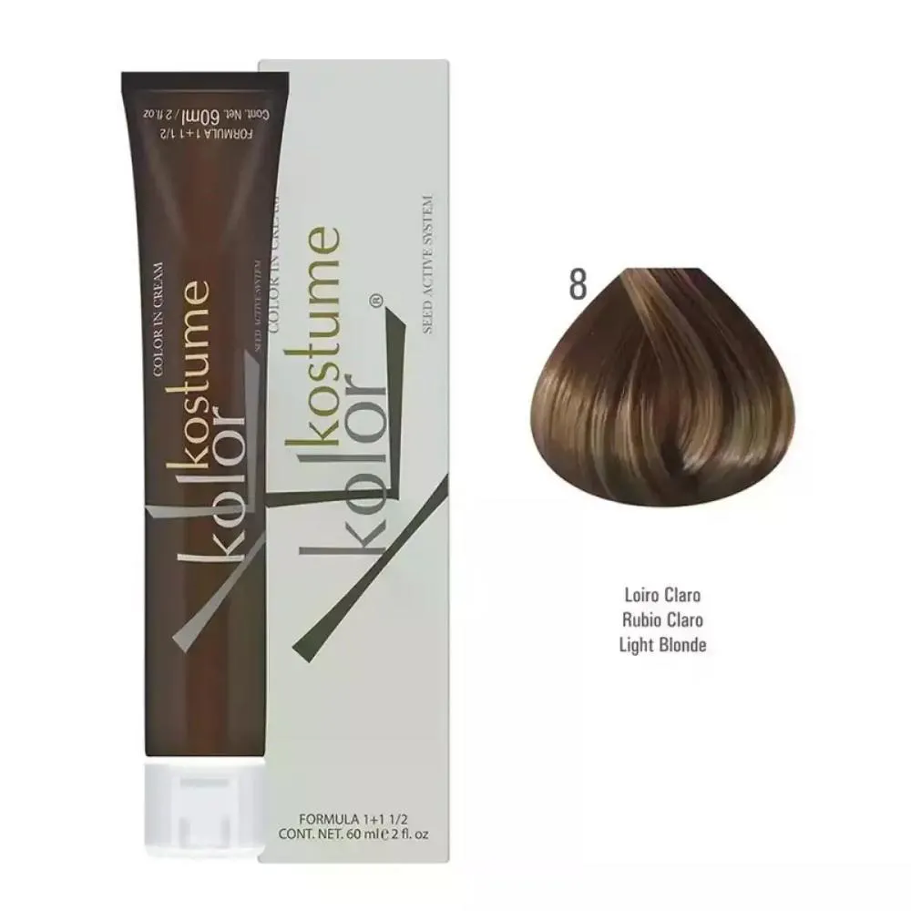 COLORAçãO 08 LOIRO CLARO KOSTUME KOLOR 60ML