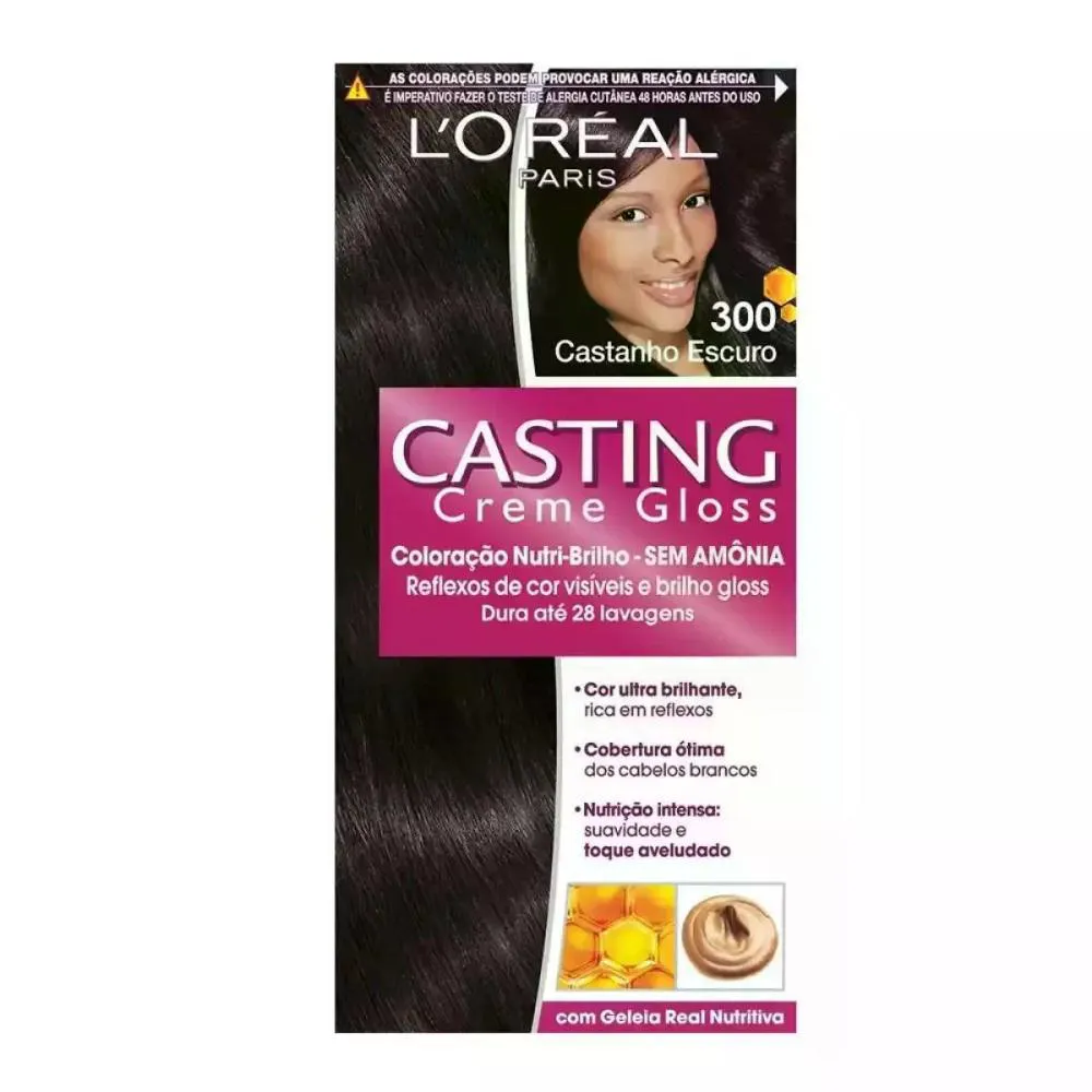 COLORAçãO CASTING 300 CASTANHO ESCURO LOREAL