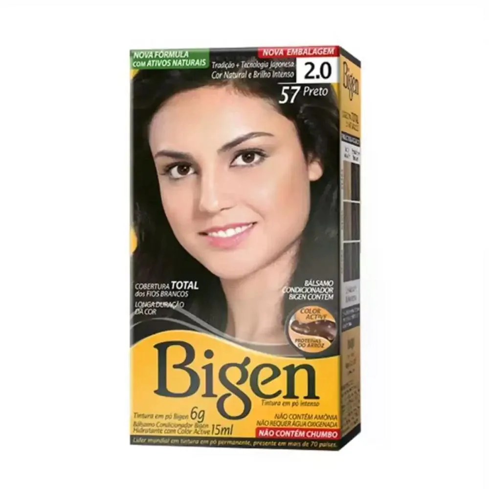 COLORAçãO EM Pó 57 PRETO BIGEN