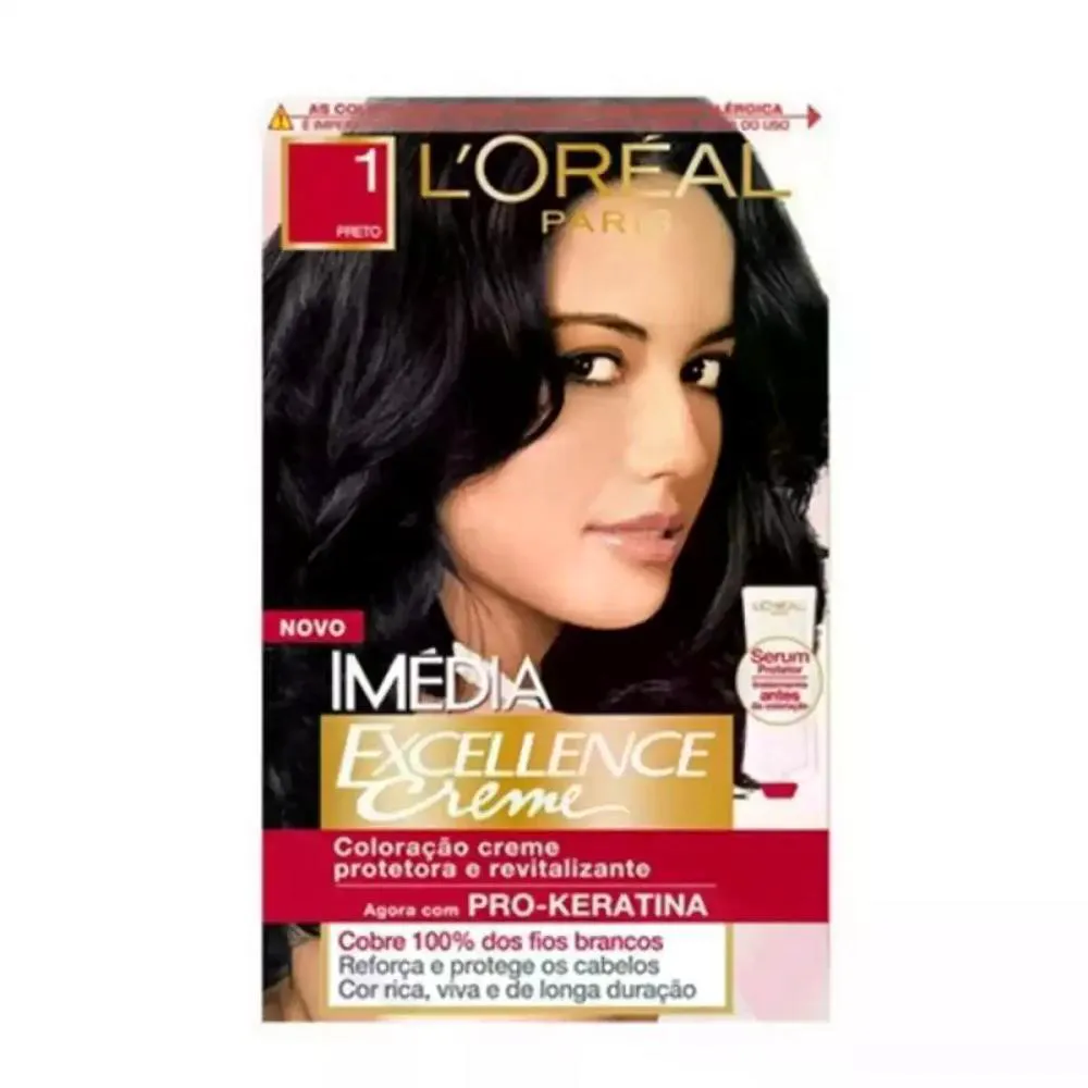 COLORAçãO IMEDIA 10 PRETO ONIX LOREAL