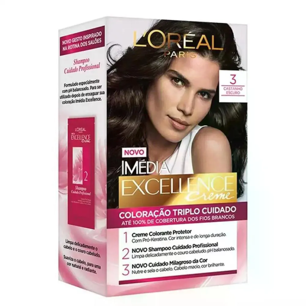 COLORAçãO IMEDIA 30 CASTANHO ESCURO LOREAL