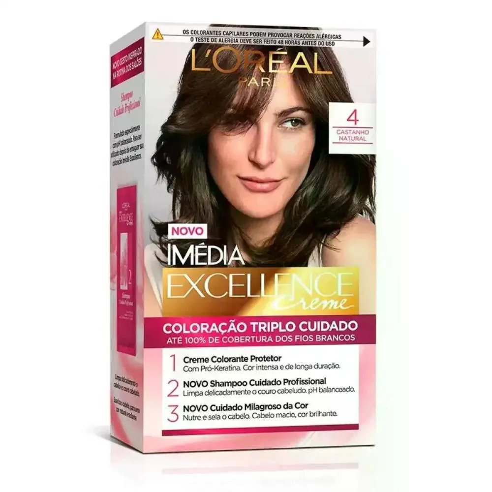 COLORAçãO IMEDIA 40 CASTANHO NATURAL LOREAL