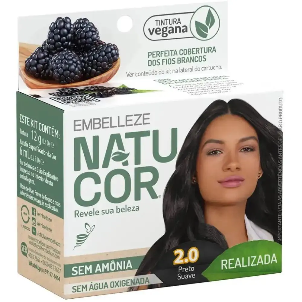 COLORAçãO NATUCOR 2.0 PRETO SUAVE