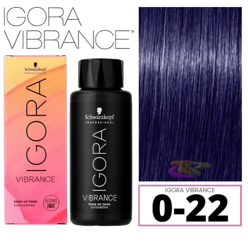 SCHWARZKOPF IGORA VIBRANCE 0-22 POTENCIALIZADOR FUMê (AZUL) 60ML